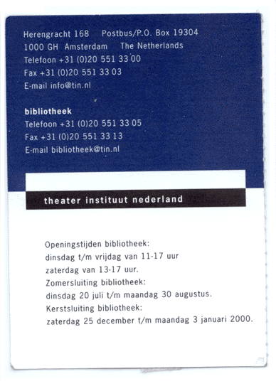 Theater Instituut Nederland